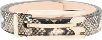 Victoria Beckham Dorian Gesp Riem 2.5cm - Dames - Riemen - Bruin - 80 CM - Leer - Accessoires
