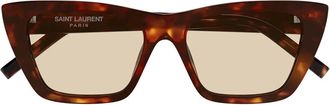 Saint Laurent Sunglasses Sl 276 Mica 064 New Wave Brown/Brown Women
