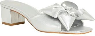 Shushop Flora Slide Sandal in Silver at Nordstrom, Size 8.5