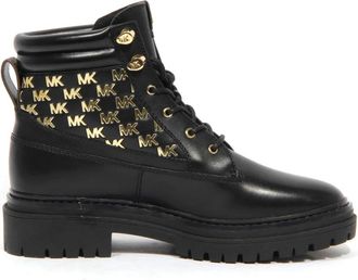 Michael Kors Anfibio Turner Bootie Zwart - Dames - Veterlaarzen - Zwart - 36 EU - Schoenen