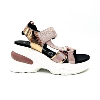 Renato Garini Womens Dmd Hybrid Sandal Sneaker In Gold/pink