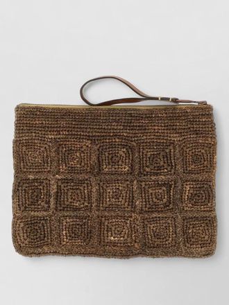 Ibeliv tanala clutch bag woven square pattern wrist