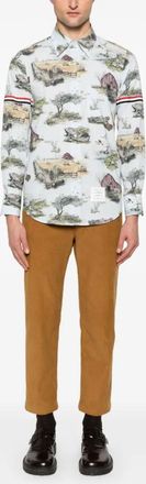 Thom Browne Multicolor Printed Shirt