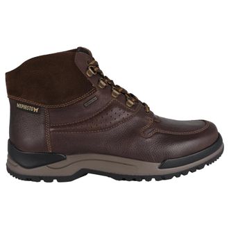 Mephisto Waterdichte Herenlaars - Donkerbruin - Heren - Veterlaarzen - Bruin - 46 1/2 EU - Leer - Schoenen