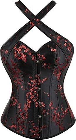Corset Bustier Grebrafan Femme - Style Gothique, Laçage Arrière, Baleines Plastique, Pour Mariage Ou Soirée
