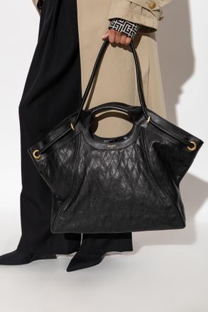 Balmain Leather Bag, Womens, Black