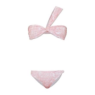 Balmain Ba&ntilde;ador de Lycra Estampado de Dos Piezas - Swimwear - Mujer - Rosa - 2XS