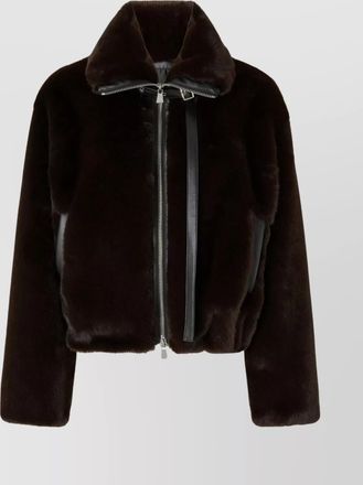 Pinko estebana jacket with high collar and long sleeves