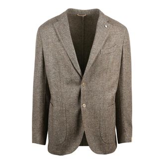 L.B.M. 1911 L.b.m. 1911, Heren, Jassen, Beige, Maat: XL Wol