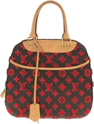 Louis Vuitton Pre-owned Monogram Veau Velours Tas - Dames - Vintage Handtas - Bruin - ONE Size - Vintage