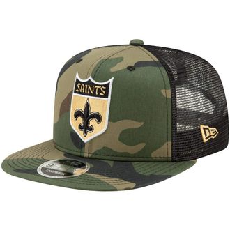 New Era Throwback New Orleans Saints Mesh 9Fifty Snapback Cap Wood