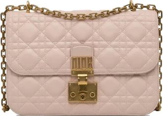 Dior Pre-owned Cross Body Bags, female, Pink, Size: ONE SIZE Pre-owned Leather crossbody-bags