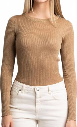 Suncoo Praveg Long Sleeve Top In Rust