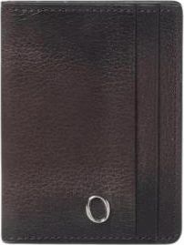 Orciani Bruin Leren Kaarthouder Portemonnee - Heren - Portefeuilles - Bruin - ONE Size - Leer - Accessoires