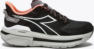 Diadora Womens Cellula Lighweight Running Shoes In Black Silver