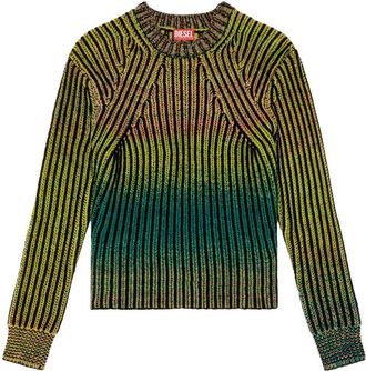 Diesel Oakland ribbed sweater - men - Wool/Polyamide/Acrylic - L - Green