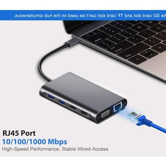 OEM Una Estaci&oacute;n De Acoplamiento Multipuerto Esencial Para Viajar, Tu Compa&ntilde;ero De Conectividad Ideal, Compatible Con Dos Pantallas, Salida 4k De Ultra Al