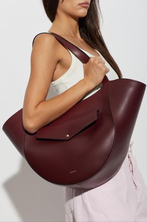 Wandler Hortensia Slouch Bag, Womens, Burgundy
