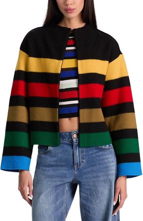 Alice & Olivia Alice + Olivia Pearson Collared Wool Sweater
