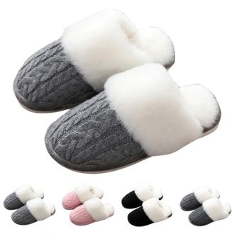 Generic Slippers Women Men Ladies Fluffy With Memory Foam Warm Fuzzy Soft Winter House Outdoor Indoor Slip on Comfy Cosy Shoes