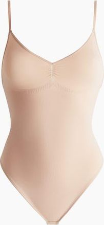 H&M Firm Shape Sculpting Thong Body in Light Beige at Nordstrom, Size X-Small