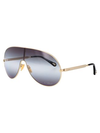 Chlo&eacute; Womens Sunglasses Gold-Grey Metal Gold-Gold-Grey Gold/gold/grey