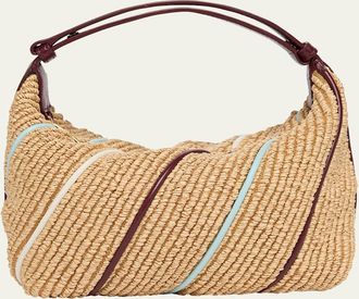 Bottega Veneta Wallace Mini Striped Shoulder Bag