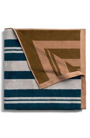 Parachute Casita Stripe Beach Towel in Dove And Peacock at Nordstrom