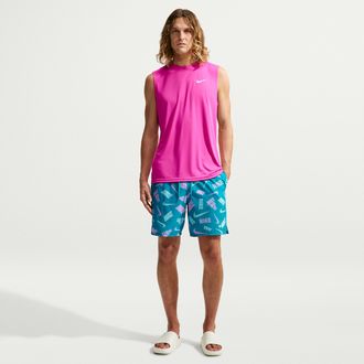 Nike Mens Swim Breaker 7 Brief-Lined Volley Short in Purple | NESSG550-561