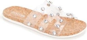 Kenneth Cole Reaction Embellished H-Band Sandal in Clear at Nordstrom Rack, Size 10