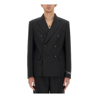 Versace Formal Jacket Wool Fabric - male - Versace - Blazers - Black - L - Jackets