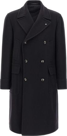 Tagliatore Heren, Mantels, Blauw, Maat: XL Wol