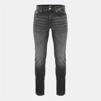 HUGO BOSS Mens Charleston Five Pocket Slim Fit Jeans in Dark Grey - Size 30W/32L