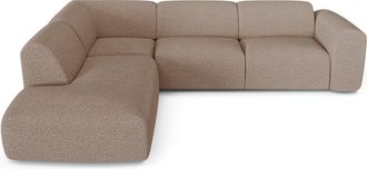 Sia Home Sof&aacute; cama 5 plazas gran izquierdo boucl&eacute; topo