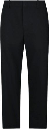 Gucci Broeken, Heren, Zwart, L, Katoen, GG Wool Pants