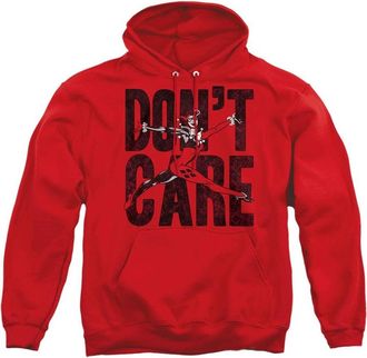 Gildan Justice League of America Dont Care Adult Pull Over Hoodie / Hooded Sweatshirt