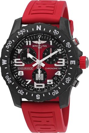 Breitling Endurance Pro Chronograph Quartz Chronometer Red Dial Mens Watch X823109A1K1S1
