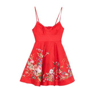 Zimmermann Short Dresses, female, Red, Size: M Patience Mini Dress