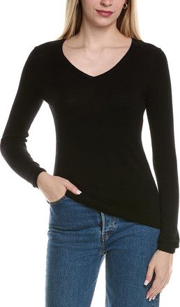 Sofiacashmere Modern V-Neck Wool & Cashmere-Blend Sweater