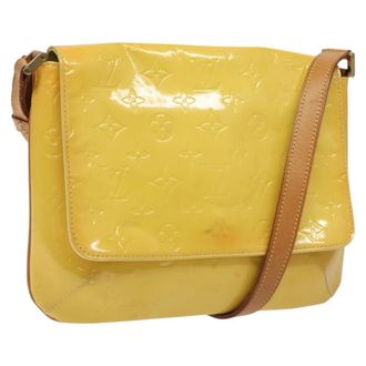 Louis Vuitton Thompson Street Monogram Vernis Yellow Patent_Leather Handbag (Pre-Owned)