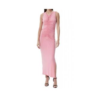 HUGO BOSS Emberia 50540908 - Dames - Maxi kleedjes - Roze - M - Polyester - Kleedjes