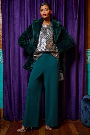 Roman Metallic Knit Vest