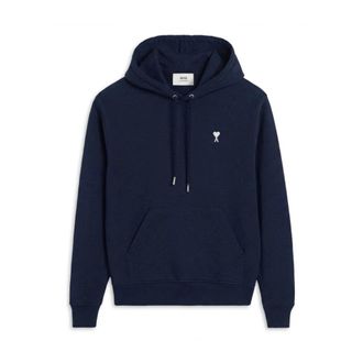 Ami Hoodies, male, Blue, Size: 2XL Ami de Coeur Hoodie