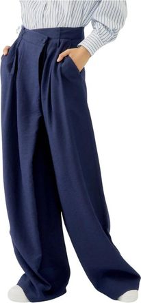 Silvian Heach Decentralized Closure Broek - Dames - Broeken - Blauw - Maat: XS Katoen