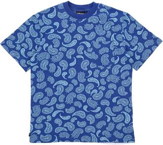 The Hundreds Paisley Tee - Heren - T-shirts - Blauw - M - Katoen - Tops