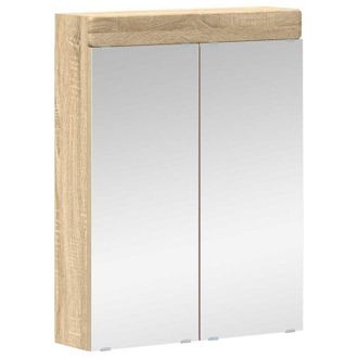vidaXL Bathroom Mirror Cabinet TULUM Sonoma Oak 60 x 16.5 x 78 cm vidaXL