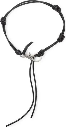 Our Legacy Black Cow Leather Udon Ladon Key Ring-Uomo