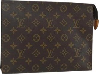 Louis Vuitton Pre-owned Clutches, female, Brown, Size: ONE SIZE Pre-owned Canvas Clutch