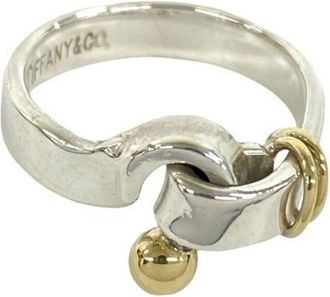 Tiffany & Co. Gold Silver Yellow Gold (18K) Silver 925 Band Ring (Pre-Owned)
