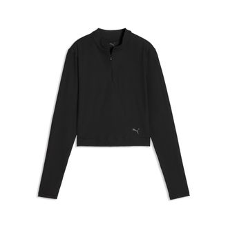 Puma Maglia a maniche lunghe con zip CLOUDSPUN da donna, Accessori, Nero, XL
